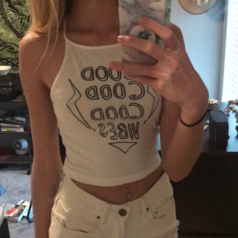 Good vibes halter top
